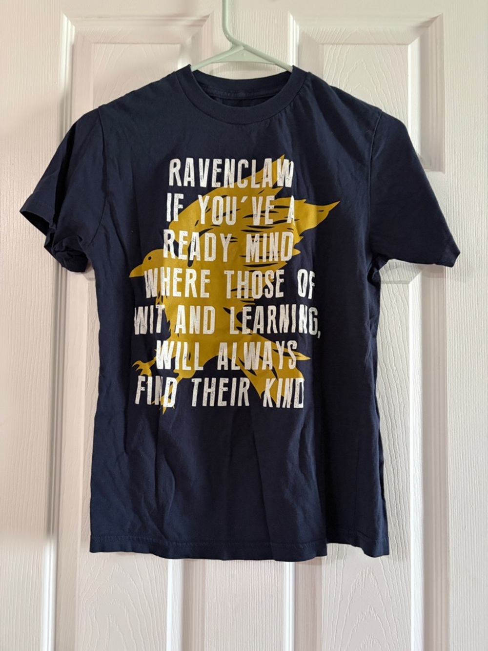 Harry Potter Navy Blue and Gold Ravenclaw Graphic Tee